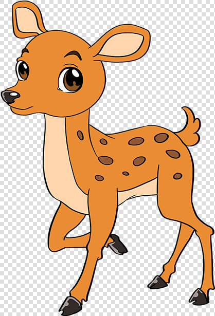 How To Draw Baby Deer   Baby Deer Drawing Easy Step By Step  HD Png DownloadTransparent PNG