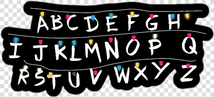  strangerthings  will  willbyers  alphabet  alfabeto stranger   Abc Stranger Things Png  Transparent PngTransparent PNG