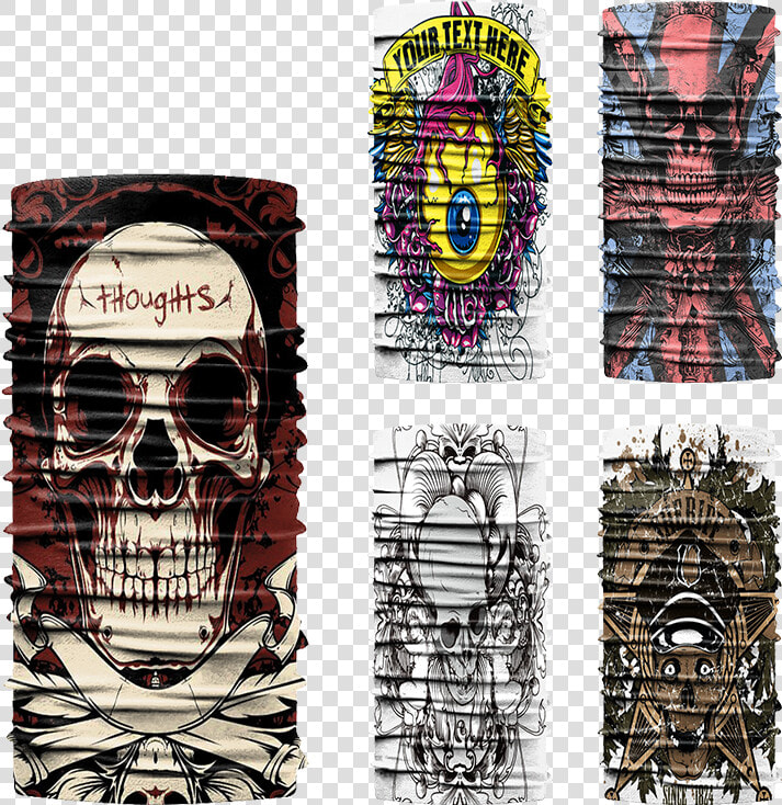 100  Microfiber Polyester Bandana Windproof Materials   Skull  HD Png DownloadTransparent PNG