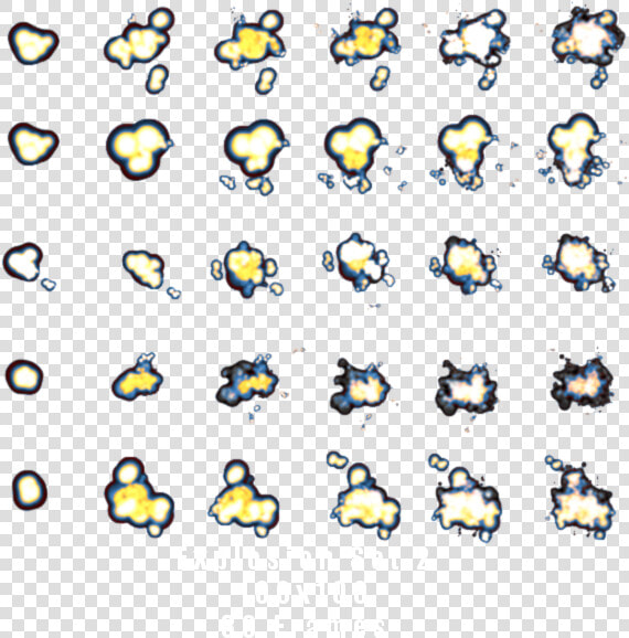 Transparent Asteroid Sprite Png   Explosion Sprite Sheet Png  Png DownloadTransparent PNG