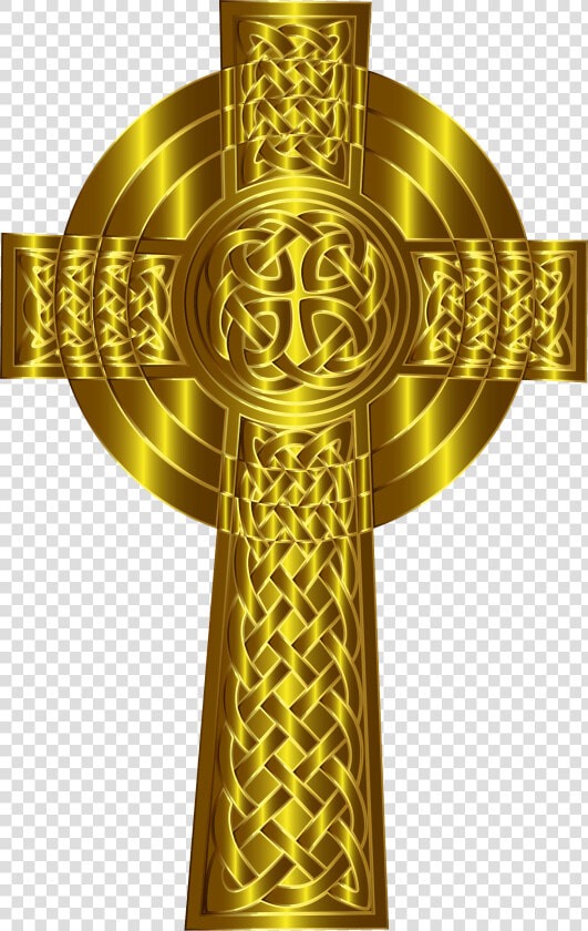 Clip Library Library Golden Cross Icons Png   Gold Celtic Cross Clipart  Transparent PngTransparent PNG