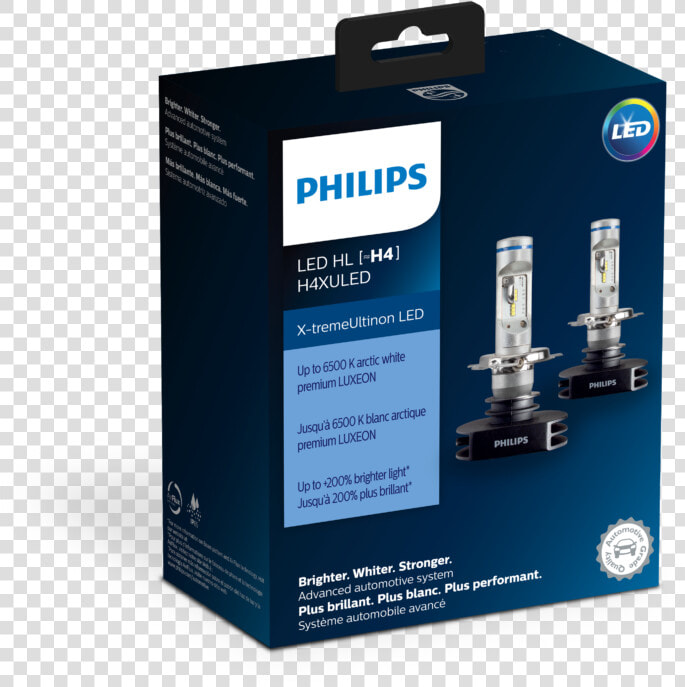 X tremeultinon Led Headlights   Philips Led Hl H4  HD Png DownloadTransparent PNG