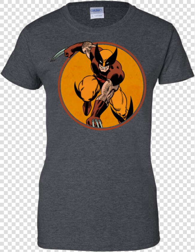 Claws Retro Circle Series Wolverine T Shirt  amp  Hoodie   T shirt  HD Png DownloadTransparent PNG