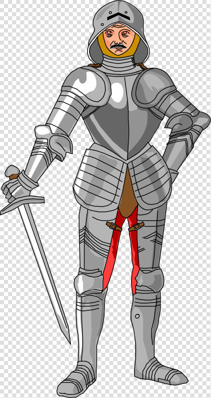 Medieval Clipart Knight Armor   Knight Middle Ages Cartoon  HD Png DownloadTransparent PNG