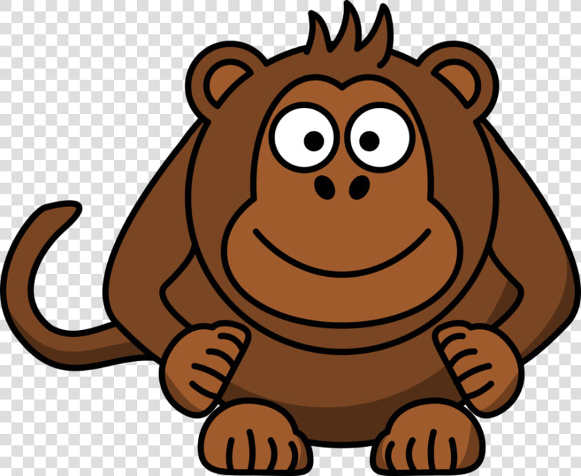 Wildlife big Cats carnivoran   Monkey Clipart Cartoon  HD Png DownloadTransparent PNG