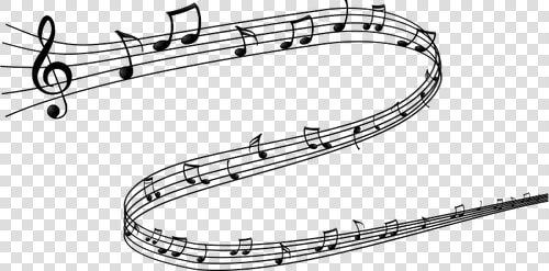 Black And White Musical Notes Vector Drawing   Music Notes Public Domain  HD Png DownloadTransparent PNG