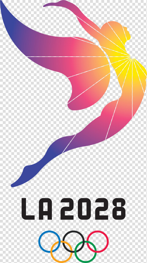 Transparent Brotherhood Of Steel Png   Los Angeles Olympics 2028 Logo  Png DownloadTransparent PNG