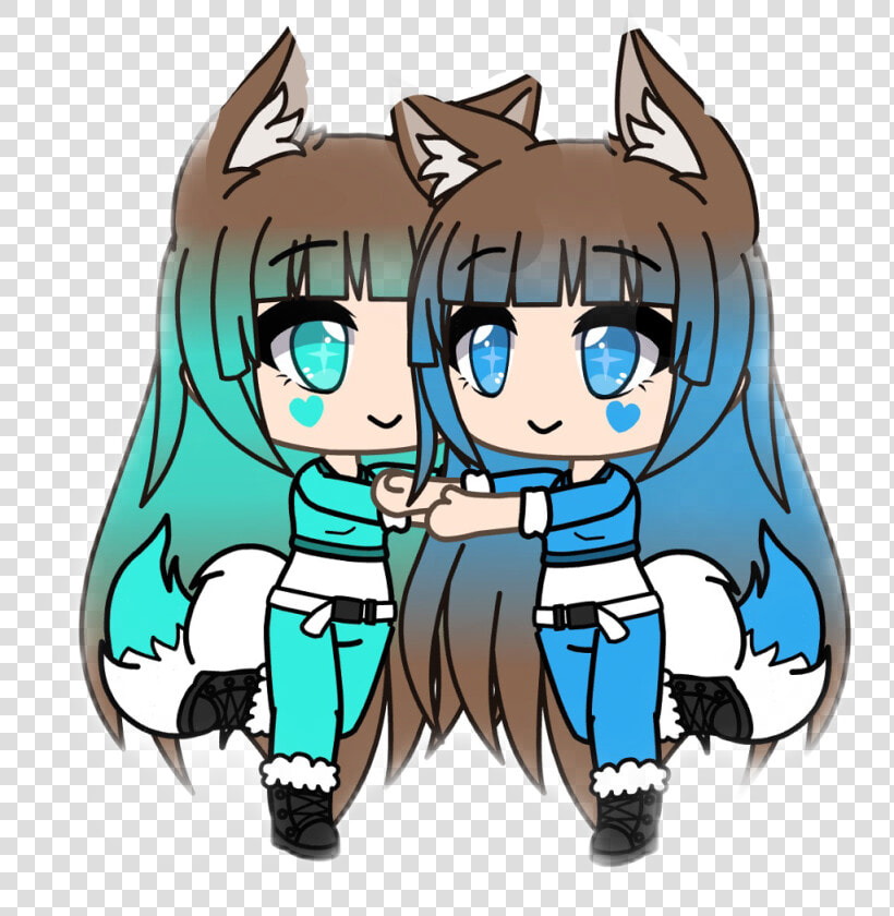  twins  oc  cute  gachalife  gacha  milly  lilly  millyandlilly   Cartoon  HD Png DownloadTransparent PNG