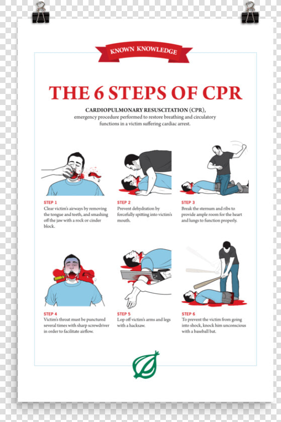 Onion 6 Steps Of Cpr  HD Png DownloadTransparent PNG