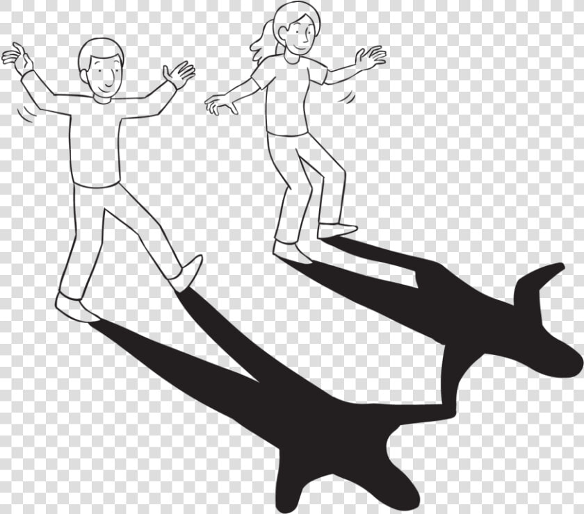 Team building Exercise In Which Two People Cast The   Cast A Shadow Clipart  HD Png DownloadTransparent PNG