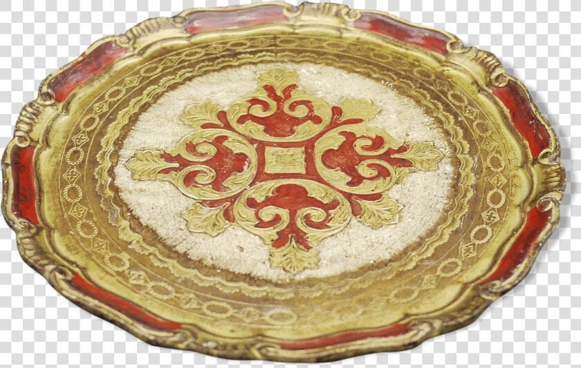 Florentine Wooden Tray Painted With The Hand Of Circular   Circle  HD Png DownloadTransparent PNG