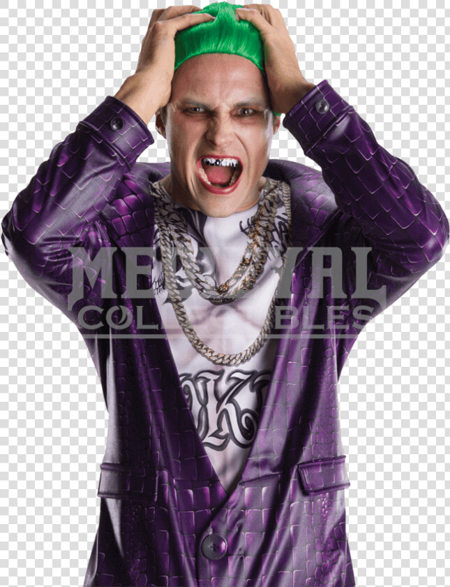 Joker Costume Suicide Squad Spirit Halloween   Png   Suicide Squad Joker  Transparent PngTransparent PNG