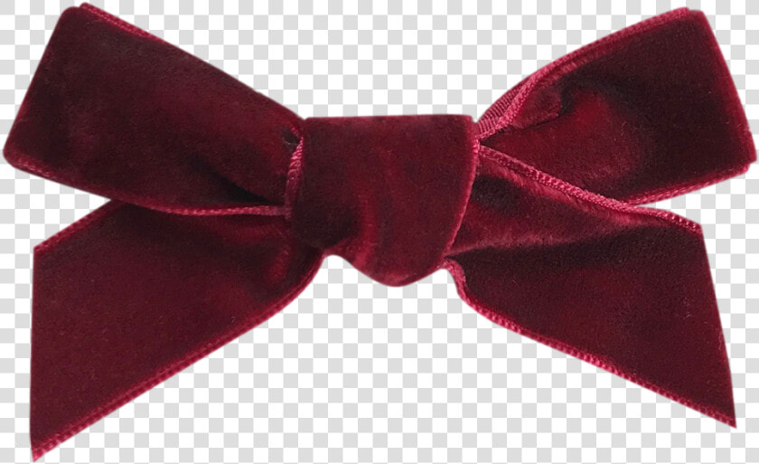 Image Of Ruby French Velvet Petit Bow Clip   Velvet Ribbon Bow  HD Png DownloadTransparent PNG