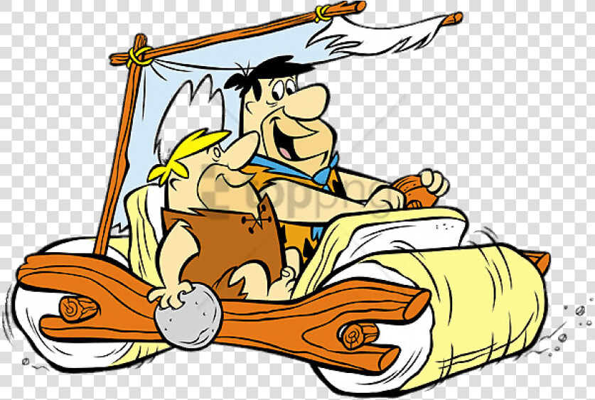 Free Png Download The Flintstones Fred And Barney In   Flintstones Car  Transparent PngTransparent PNG