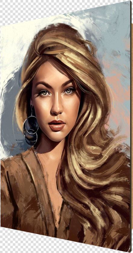 Transparent Pretty Face Png   Paintings Of Gigi Hadid  Png DownloadTransparent PNG