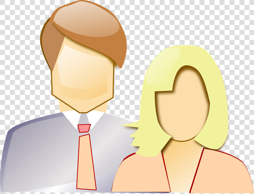 Couple  Two  Parents  Man  Woman  Business  Persons   Couple With Blank Faces  HD Png DownloadTransparent PNG