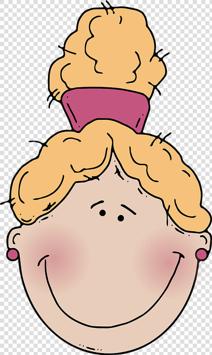 Ponytail  Blonde  Girl  Child  Face  Rubberband  Hair   Rosto De Criança Desenho Png  Transparent PngTransparent PNG