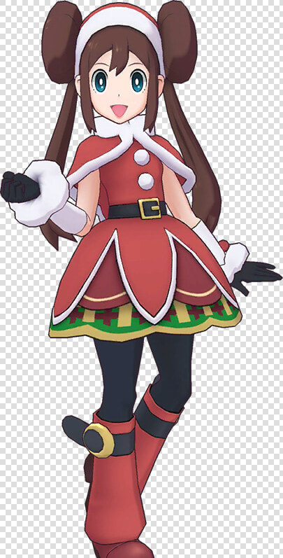 Rosa Artwork   Christmas Rosa Pokemon Masters  HD Png DownloadTransparent PNG