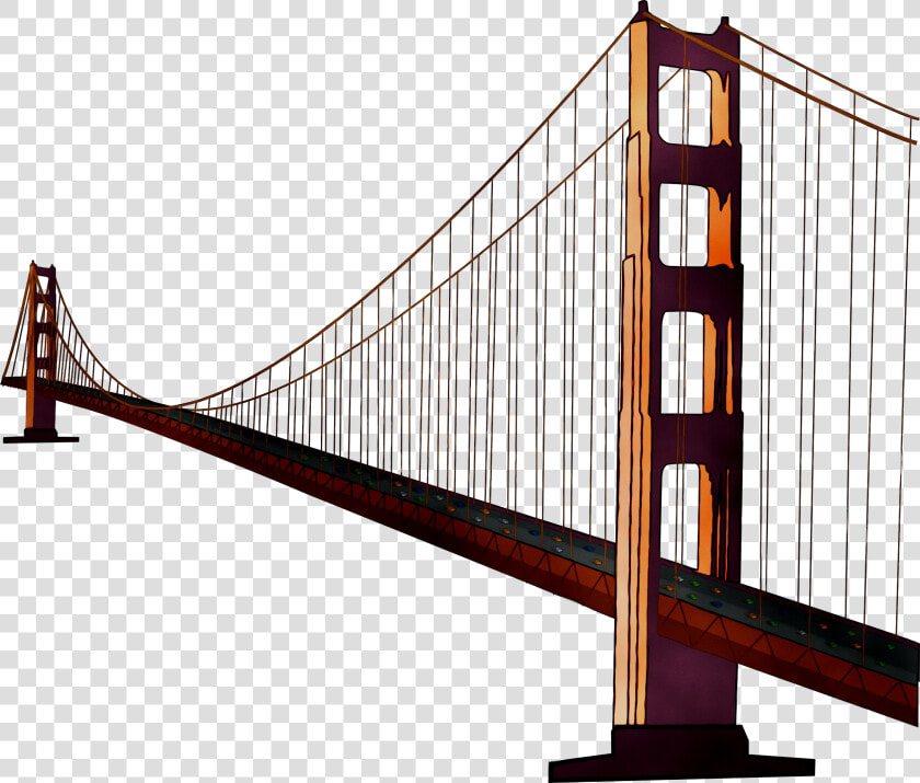 Golden Gate Bridge Suspension Bridge Image Clip Art   Transparent Golden Gate Bridge Png  Png DownloadTransparent PNG