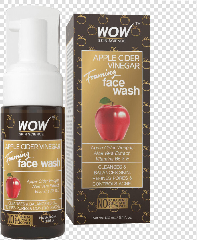 Wow Apple Cider Vinegar Face Wash Price  HD Png DownloadTransparent PNG