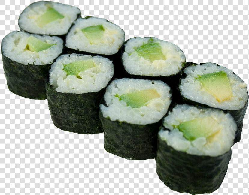 Avocado Roll Png Photos   Avocado And Cucumber Maki  Transparent PngTransparent PNG