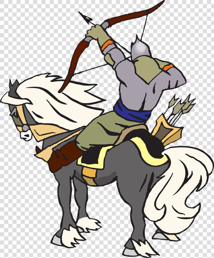 Fantasy Knight Archer Free Photo   Gambar Animasi Kuda Perang  HD Png DownloadTransparent PNG