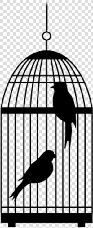 Bird Cage With Two Birds   Transparent Cartoons   Cage Clipart Bird In A Cage Transparent Background  HD Png Download