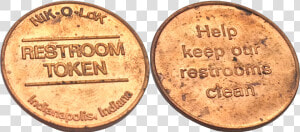 Restroom Token   One Cent 1939 Usa  HD Png Download