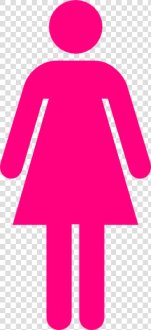 Download Free Png Ladies Bathroom Symbol Hot Pink Clip   Female Toilet Sign  Transparent Png