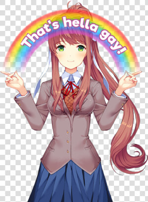 Ddlc Thats Hella Gay  HD Png Download