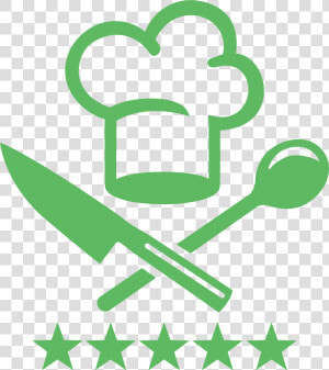 Knife And Chef S Hat   Png Download   Chef Image Black And White Clipart  Transparent Png