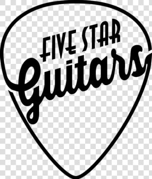 Transparent Guitar Pick Png   Five Star Guitars Logo  Png Download