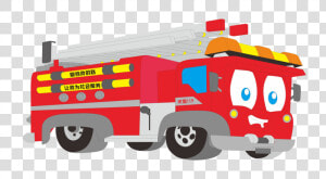 Clip Art Fire Truck Cartoon   Mobil Pemadam Kebakaran Kartun  HD Png Download