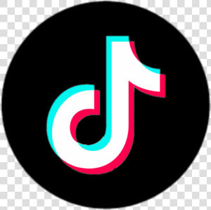  tiktok  logo  kreis  circle  black  white   Black Tick Tock Logo Png  Transparent Png