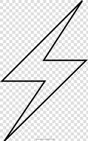 Lightning Bolt Coloring Page   Lightning Bolt Black And White  HD Png Download