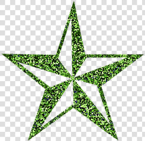  green  glitter  sparkling  star  sticker   Mens Star Tattoo Designs  HD Png Download