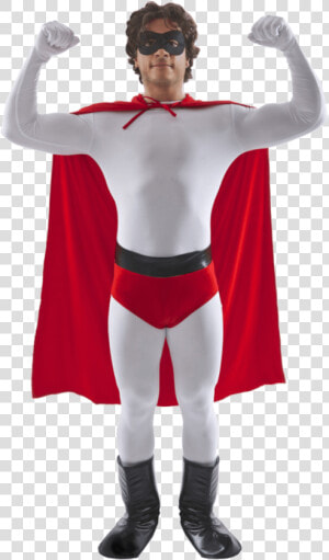 Superhero Costume Png   Crusader Superhero White And Red  Transparent Png