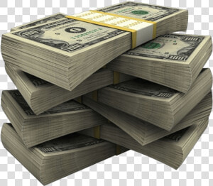 Stacks Of Money With No Background  HD Png Download