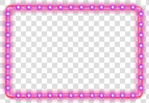  retangulo  neon  freetoedit   Transparent Neon Frame Pink  HD Png Download