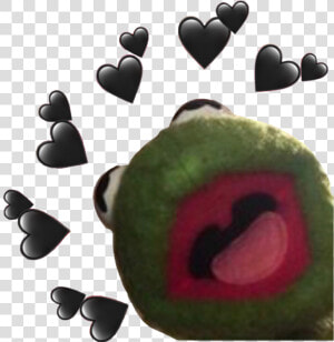  kermit  tumblr  black  hearts  trend  use It   Kermit The Frog Hearts Png  Transparent Png