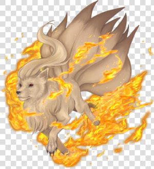 Ninetales Used Fire Blitz Game Art Hq Pokemon Art Tribute  HD Png Download