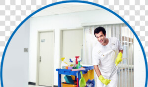 A Janitor Cleaning A Commercial Floor  HD Png Download