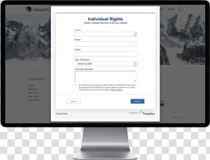 Trustarc Individual Requests Ui  HD Png Download