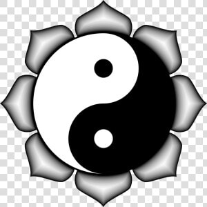 Simple Yin Yang Clip Art Medium Size   Yin Yang Symbol Png Art  Transparent Png