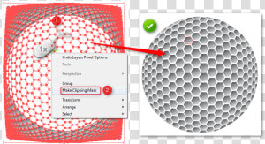 How To Create A Golf Ball In Illustrator   Dots In Concentric Circles  HD Png Download