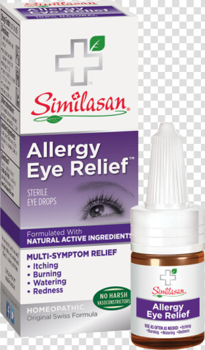 Allergy Eye Relief Eye Drops   Similasan Eye Drops  HD Png Download