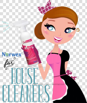 Norwex For House Cleaners   Cartoon Cleaning  HD Png Download