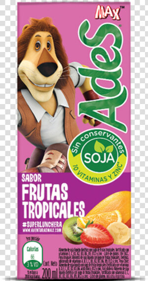 Jugo De Soja Frutas Tropicales 200ml Ades Tetra   Ades Frutas Tropicales  HD Png Download