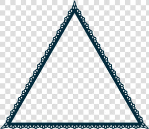 Scallop Frame Extrapolated   Triangle  HD Png Download