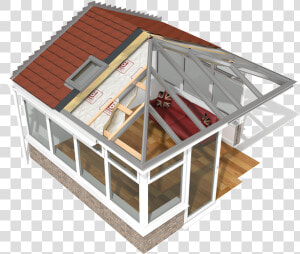 Warmroof Conversion Conservatory   Roof Tiles  HD Png Download